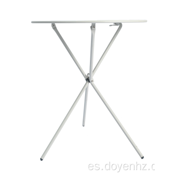 Mesa redonda plegable de metal de 60 cm con 3 patas